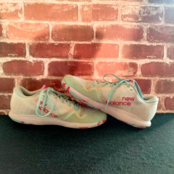 New Balance FuelCell 996v4 Shoes Women 10 Light Blue Pink Lace Up Athletic - Picture 7 of 12